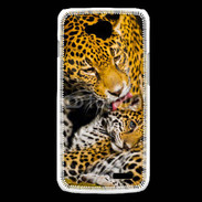 Coque LG L90 Léopard avec son petit 15