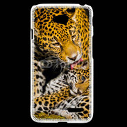 Coque LG L70 Léopard avec son petit 15