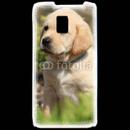 Coque LG P990 Portrait de chiot Labrador 800