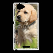 Coque Sony Xperia L Portrait de chiot Labrador 800