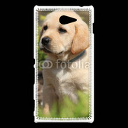 Coque Sony Xperia M2 Portrait de chiot Labrador 800