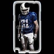 Coque Samsung Galaxy Note 2 Footballer américain en bleu et blanc 50