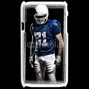Coque Samsung Galaxy S Footballer américain en bleu et blanc 50