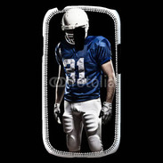 Coque Samsung Galaxy S3 Mini Footballer américain en bleu et blanc 50