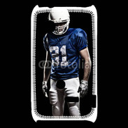 Coque Sony Xperia Typo Footballer américain en bleu et blanc 50