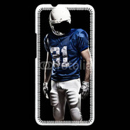 Coque HTC One Footballer américain en bleu et blanc 50