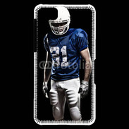 Coque Blackberry Z10 Footballer américain en bleu et blanc 50
