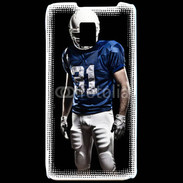 Coque LG P990 Footballer américain en bleu et blanc 50