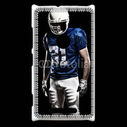 Coque Nokia Lumia 925 Footballer américain en bleu et blanc 50
