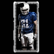 Coque Sony Xperia M Footballer américain en bleu et blanc 50