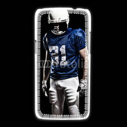 Coque Samsung Galaxy Express2 Footballer américain en bleu et blanc 50