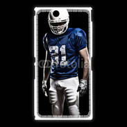 Coque Sony Xpéria Z Ultra Footballer américain en bleu et blanc 50