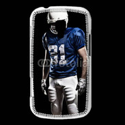 Coque Samsung Galaxy Trend Footballer américain en bleu et blanc 50
