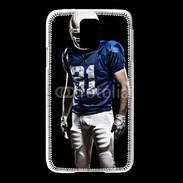 Coque Samsung Galaxy S5 Footballer américain en bleu et blanc 50