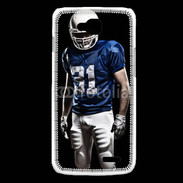 Coque LG L90 Footballer américain en bleu et blanc 50