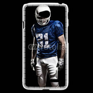 Coque LG L70 Footballer américain en bleu et blanc 50