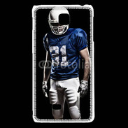 Coque LG F5 Footballer américain en bleu et blanc 50