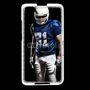 Coque Blackberry Z30 Footballer américain en bleu et blanc 50
