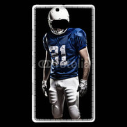 Coque Nokia Lumia 930 Footballer américain en bleu et blanc 50