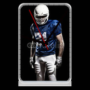 Pendule de bureau Footballer américain en bleu et blanc 50