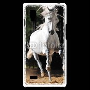 Coque LG Optimus L9 Cheval blanc 110