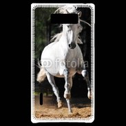 Coque LG Optimus L7 Cheval blanc 110