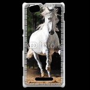 Coque Sony Xperia M Cheval blanc 110