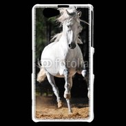 Coque Sony Xperia Z1 Compact Cheval blanc 110