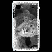 Coque Samsung Galaxy S Lion en noir et blanc 800
