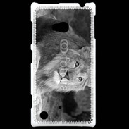Coque Nokia Lumia 720 Lion en noir et blanc 800