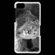 Coque Blackberry Z10 Lion en noir et blanc 800