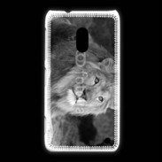 Coque Nokia Lumia 620 Lion en noir et blanc 800
