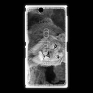Coque Sony Xpéria Z Ultra Lion en noir et blanc 800