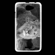 Coque HTC Desire 516 Lion en noir et blanc 800