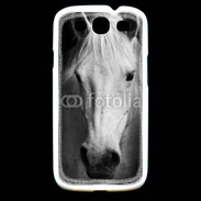 Coque Samsung Galaxy S3 Portrait de cheval en noir et blanc 900