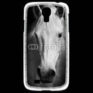 Coque Samsung Galaxy S4 Portrait de cheval en noir et blanc 900