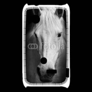 Coque Sony Xperia Typo Portrait de cheval en noir et blanc 900