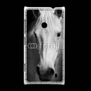 Coque Nokia Lumia 520 Portrait de cheval en noir et blanc 900