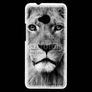 Coque HTC One Lion les yeux dans les yeux