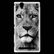 Coque Sony Xperia T2 Ultra Lion les yeux dans les yeux