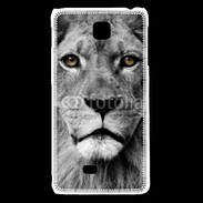 Coque LG F5 Lion les yeux dans les yeux