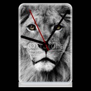 Pendule de bureau Lion les yeux dans les yeux