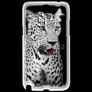 Coque Samsung Galaxy Note 2 Léopard en noir et blanc 550