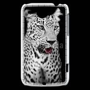 Coque HTC Wildfire G8 Léopard en noir et blanc 550