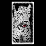 Coque LG Optimus L9 Léopard en noir et blanc 550