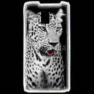 Coque LG P990 Léopard en noir et blanc 550