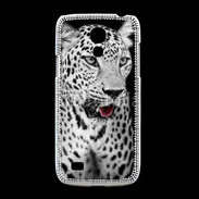 Coque Samsung Galaxy S4mini Léopard en noir et blanc 550