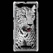 Coque Sony Xperia M Léopard en noir et blanc 550