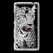 Coque Nokia Lumia 1320 Léopard en noir et blanc 550