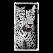 Coque Sony Xperia M2 Léopard en noir et blanc 550